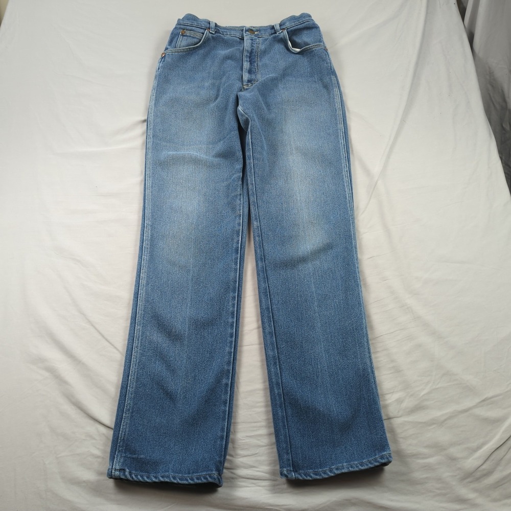 Vintage Lee Jeans Womens 15 Blue‎ High Rise Straight Union Made in USA